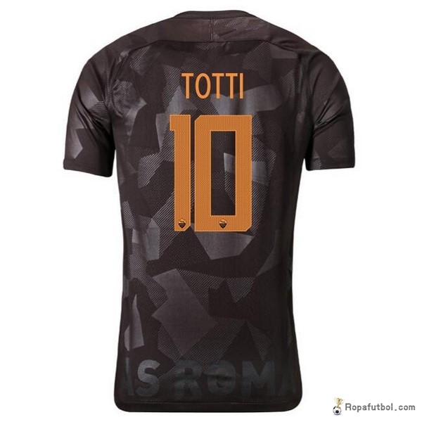 Camiseta As Roma Totti Replica Tercera Ropa 2017/18